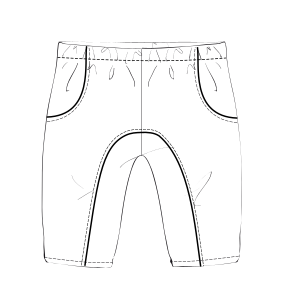 Patron ropa, Fashion sewing pattern, molde confeccion, patronesymoldes.com Pantalon Polar 00127 BEBES Pantalones